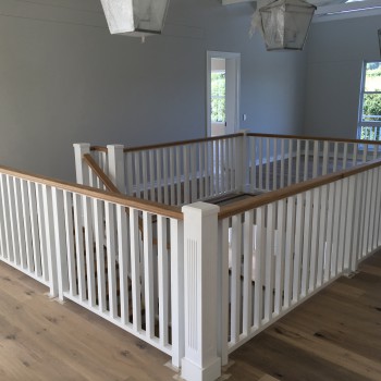 Oak and Meranti balustrades